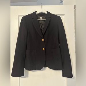 Talula Aritzia Wool Navy Blazer